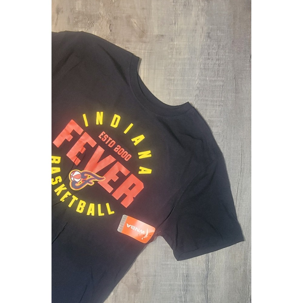 WNBA Indiana Fever Basketball T-Shirt Black Mens XL NWT ESTD 2000 Graphic Tee